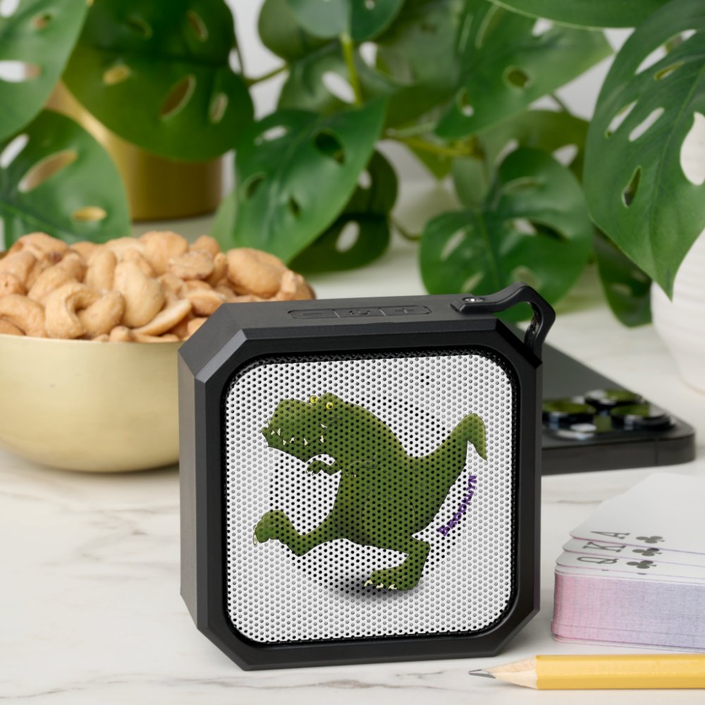 Funny T rex dinosaur cartoon humor Bluetooth Speaker