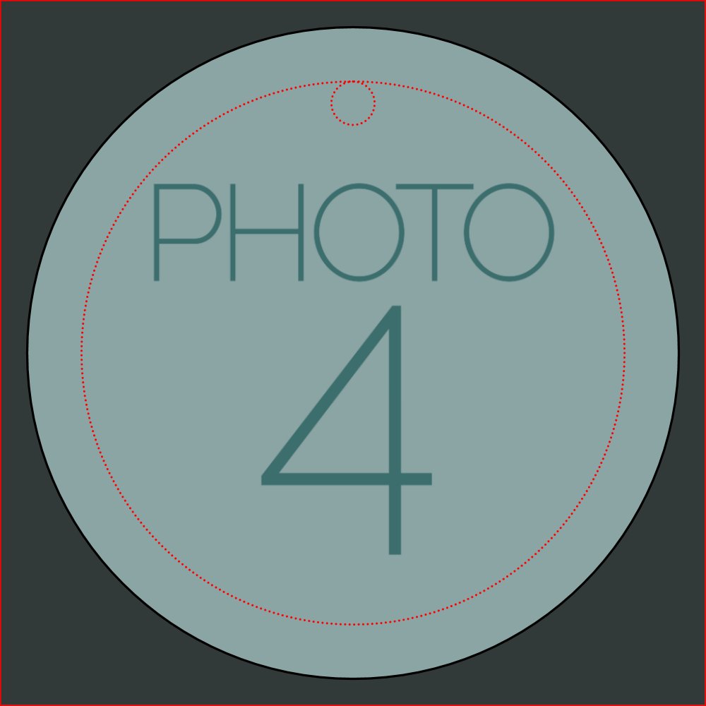 Create Your Own Collage with 4 Photos Wine Charm