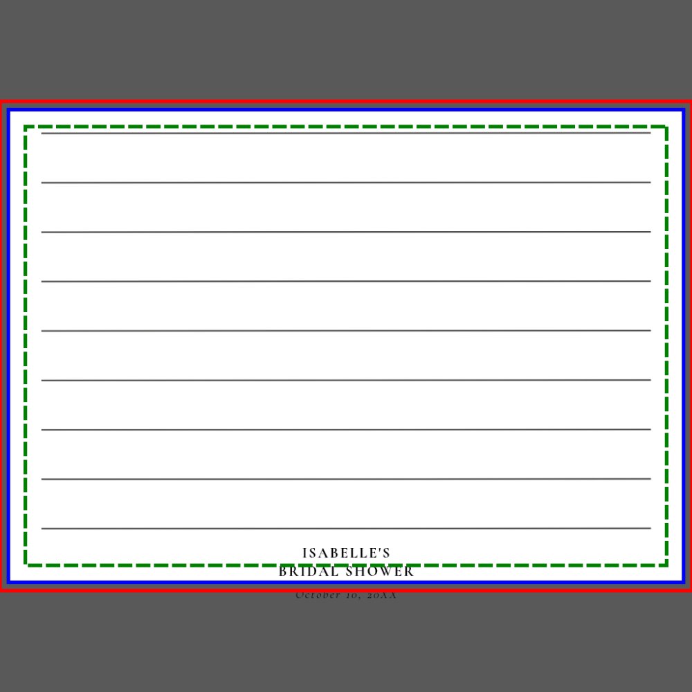 Stock the Kitchen Bridal Shower Recipe Card