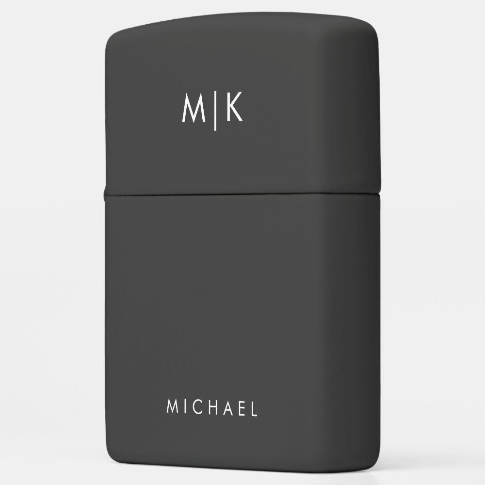 Modern Monogram Zippo Lighter