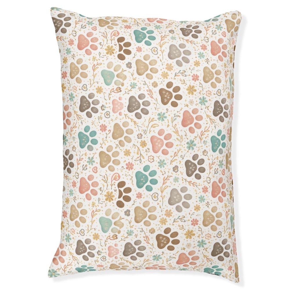 Cute Paw Prints Pet Bed