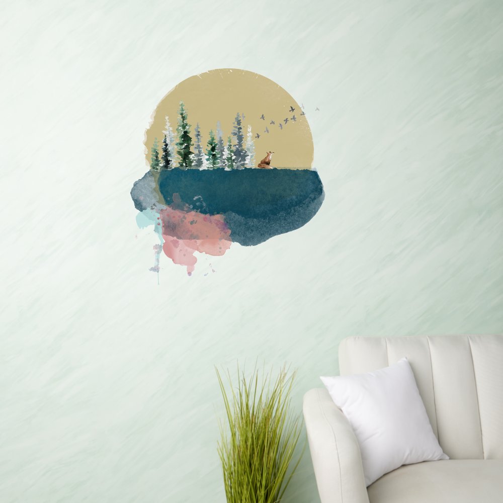 Forest on the moon!  Wall Decal