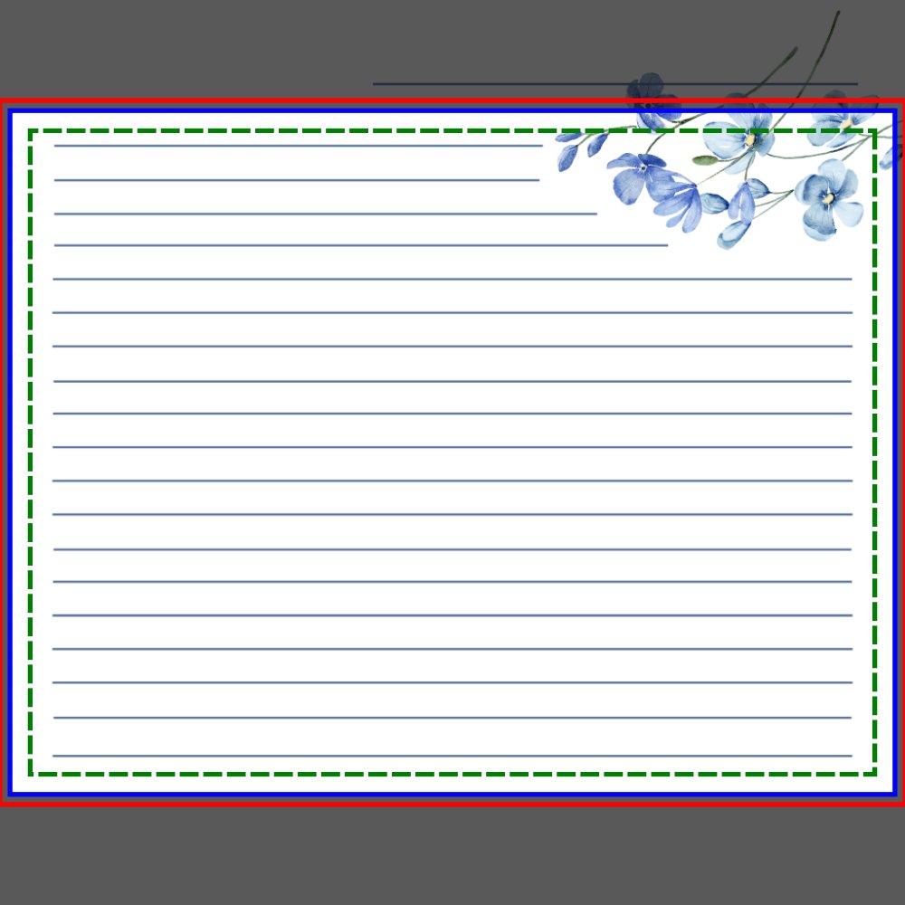 Elegant Dusty Blue Bridal Shower Recipe Card