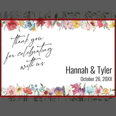 Meadow Wildflower Thank You Paper Placemats