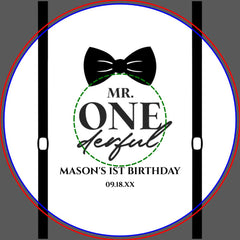 Mr. ONEderful Bowtie First 1st Birthday Party Paper Bowls