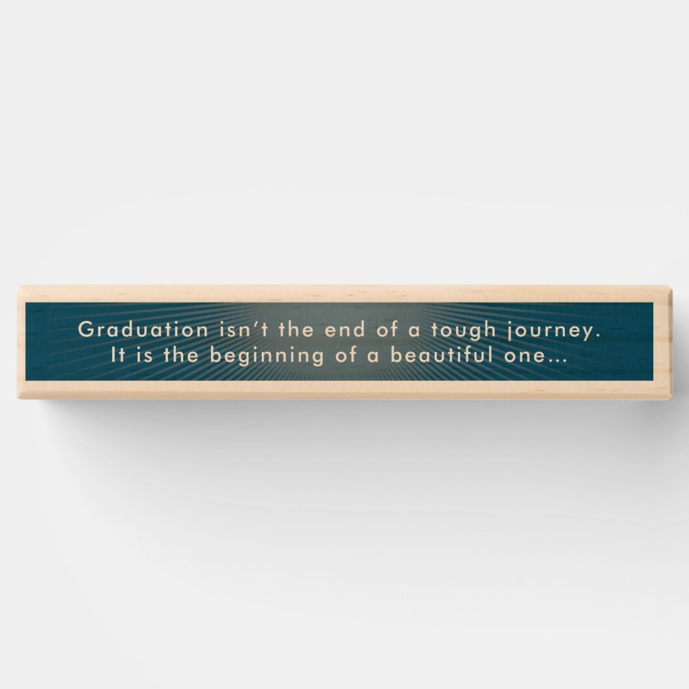 Inspirational Modern Stylish Blue Graduation Party Topple Tower