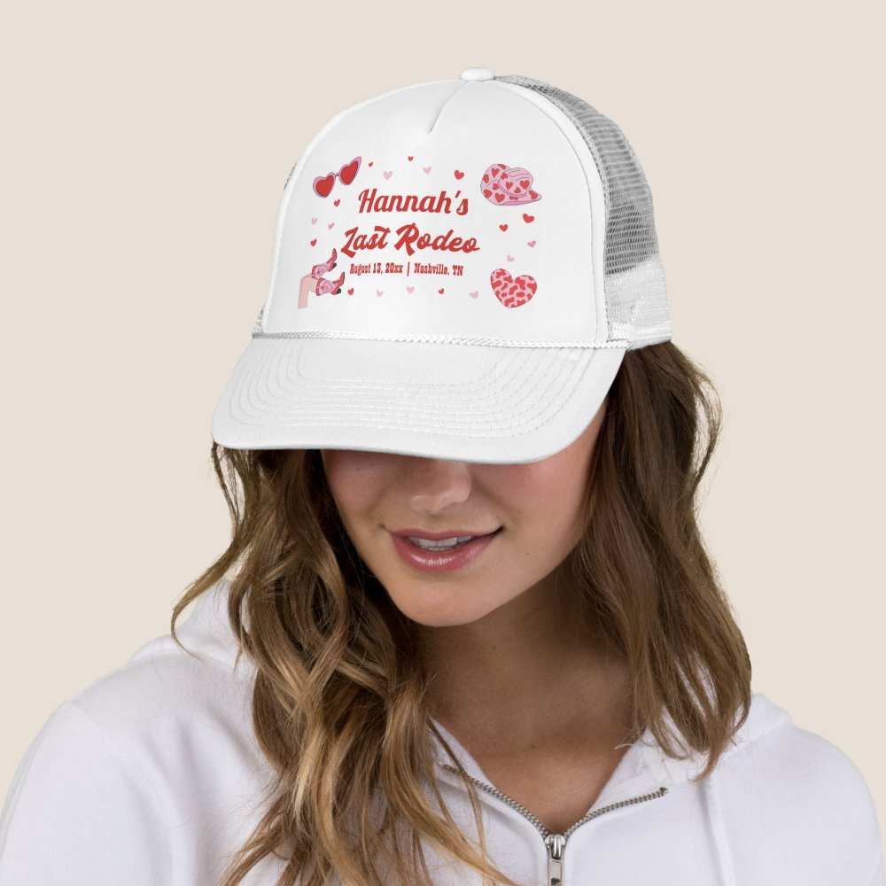 Last Rodeo Cowgirl Bachelorette Party Hat