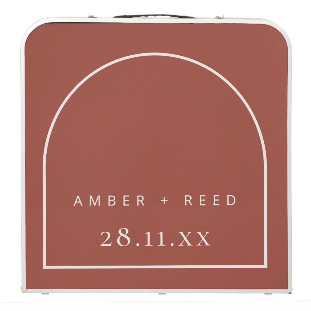 Terracotta Arch Wedding Beer Pong Table