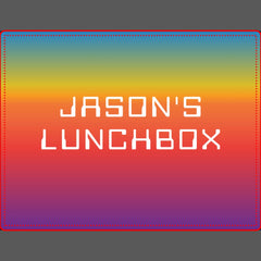 Rainbow Ombre Personalized Metal Lunch Box