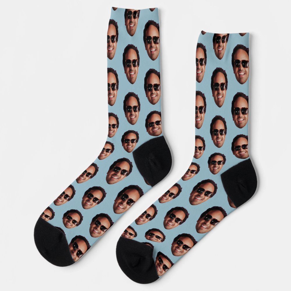 Fun Personalized Face Photo Socks