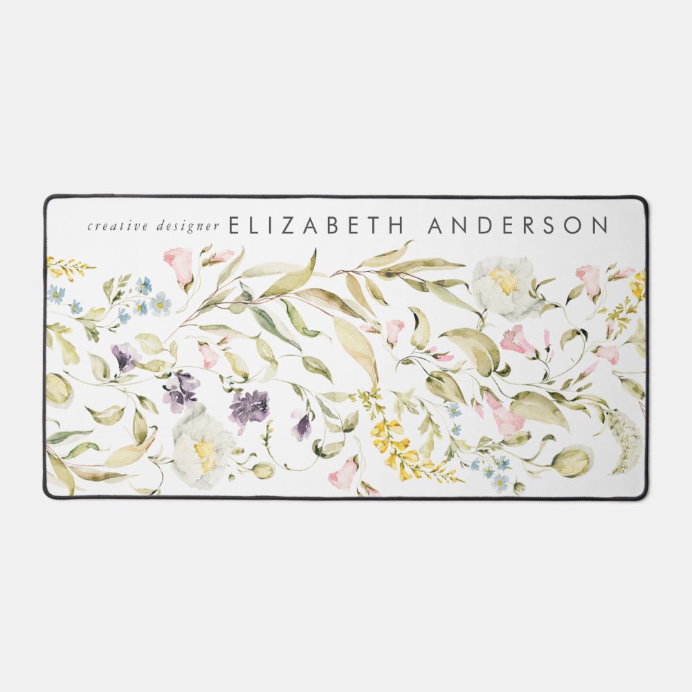 Home Premium Pampas Wildflower Large Office Desk Mat