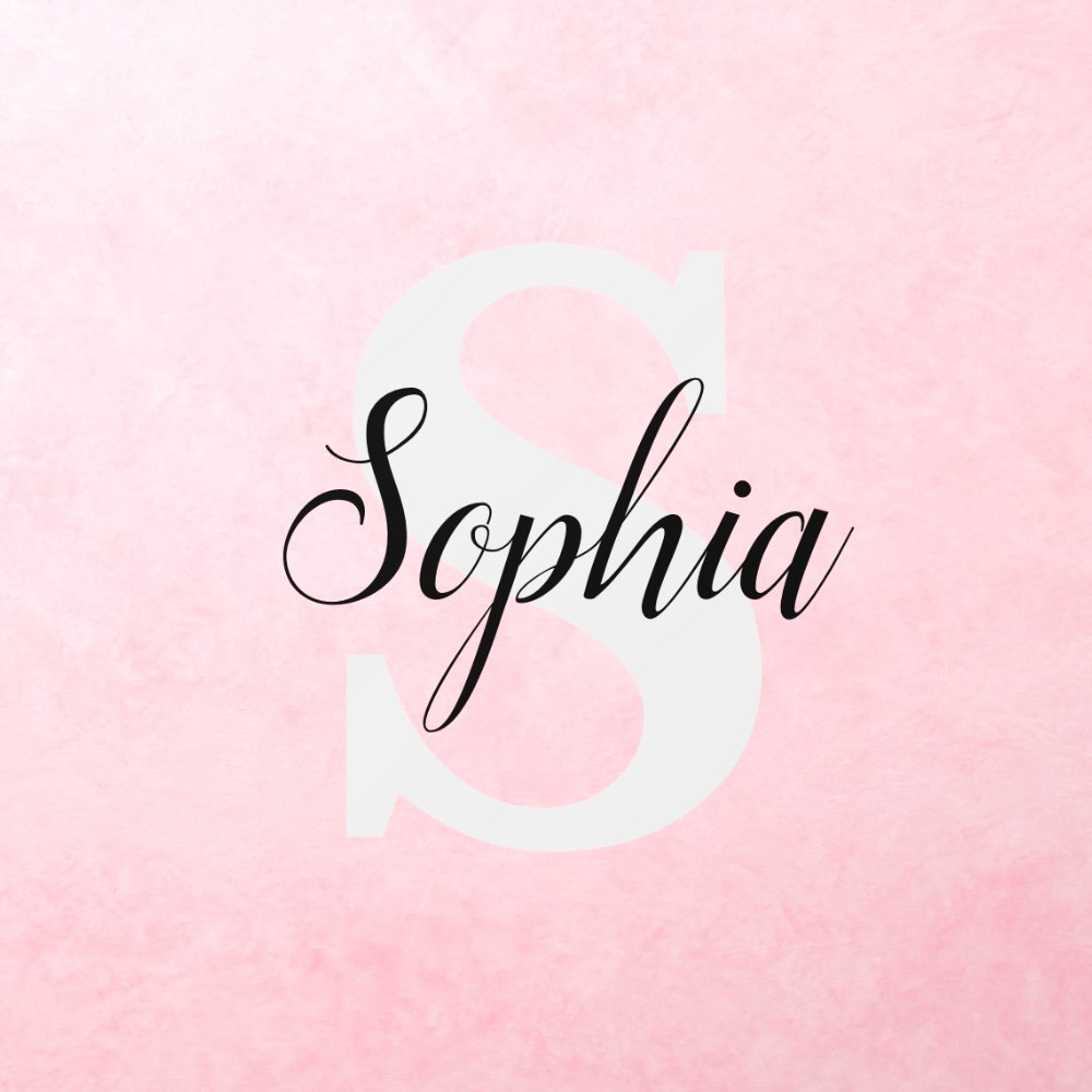 Name Script Monogram Fancy Wall Decal