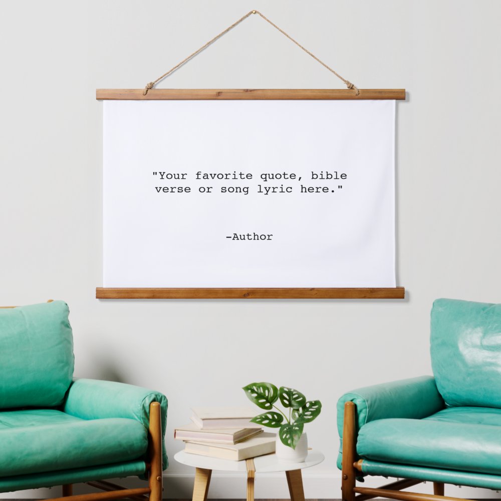 Create Your Own Quote Hanging Tapestry