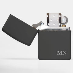 Simple Classic Masculine Monogram Zippo Lighter