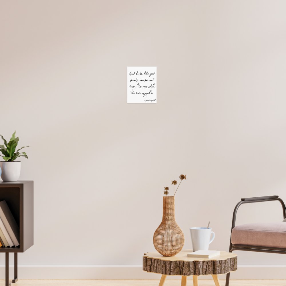Script Lettering Friendship Quote Art Poster
