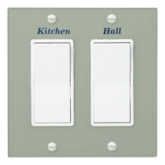 Labeled Light Switch Cover - Rectangle