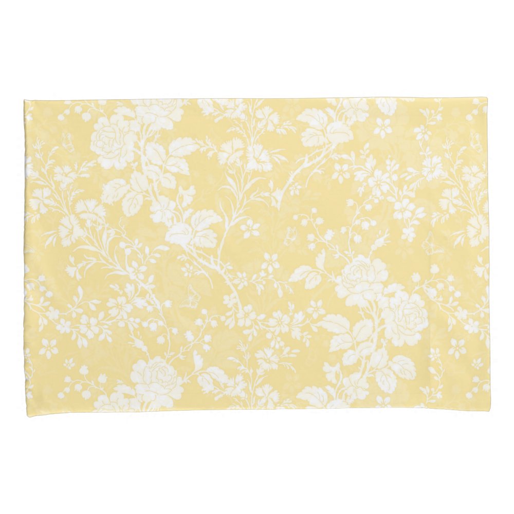 Standard pair Pillowcases Bridal Suite buttercup