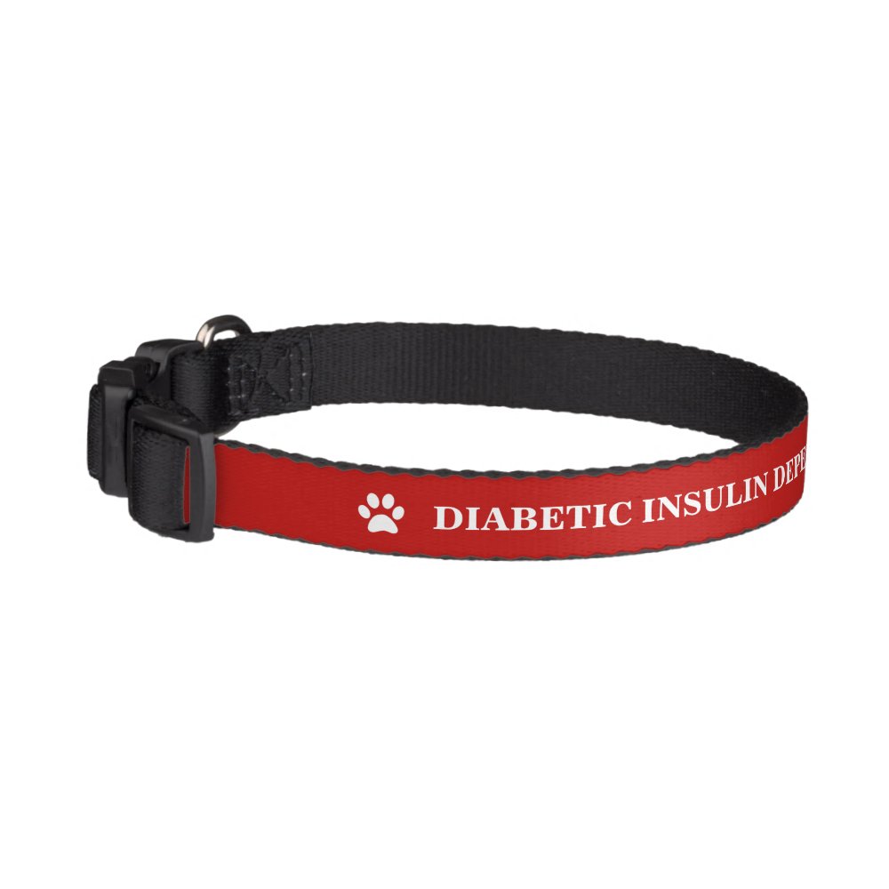 Diabetic Medical Alert Pet Collar