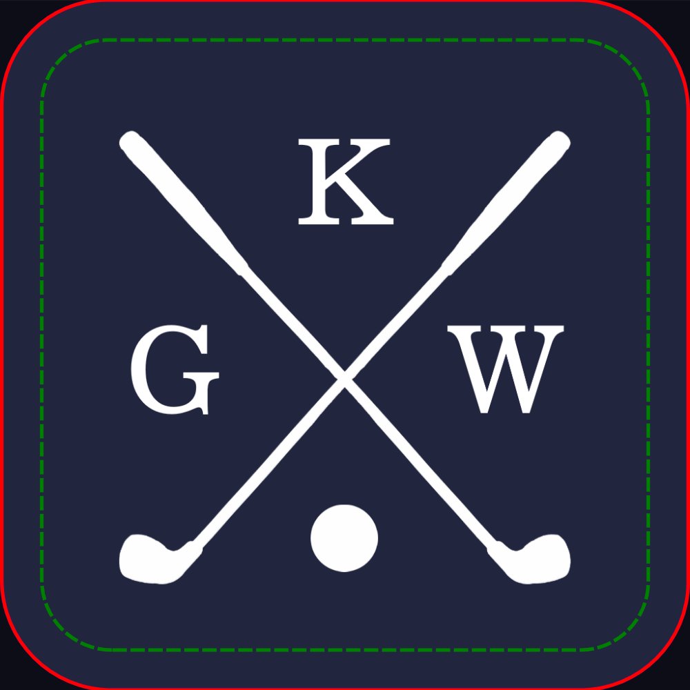 Navy Blue Golf Clubs Monogram Bluetooth Speaker