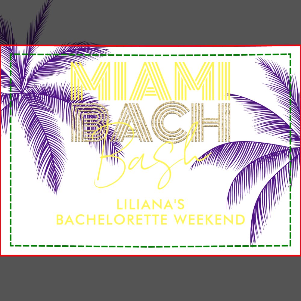 Miami Beach Bachelorette Shot Glass