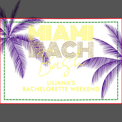 Miami Beach Bachelorette Shot Glass