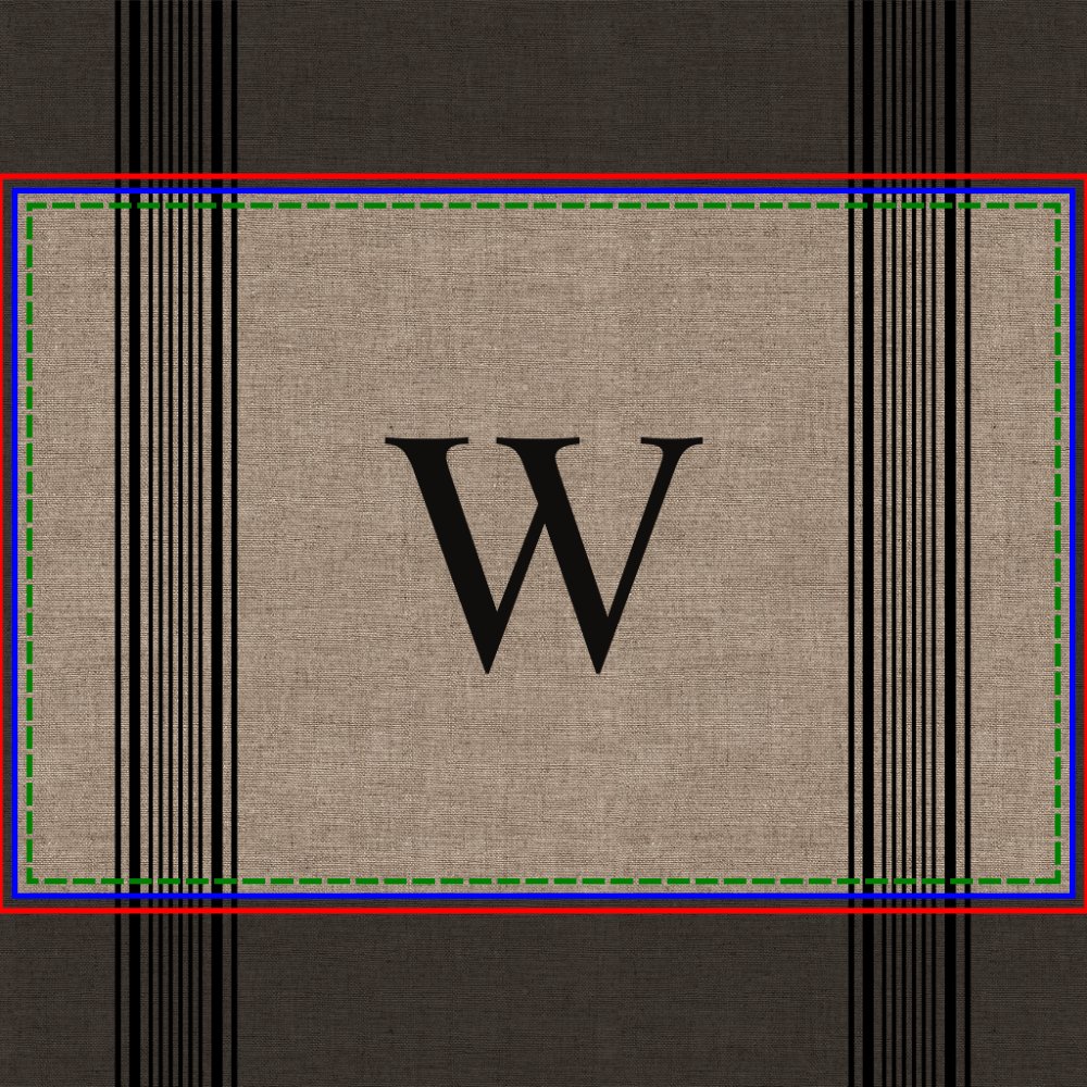 Rustic Burlap Farmhouse Ticking Stripe Monogram Doormat