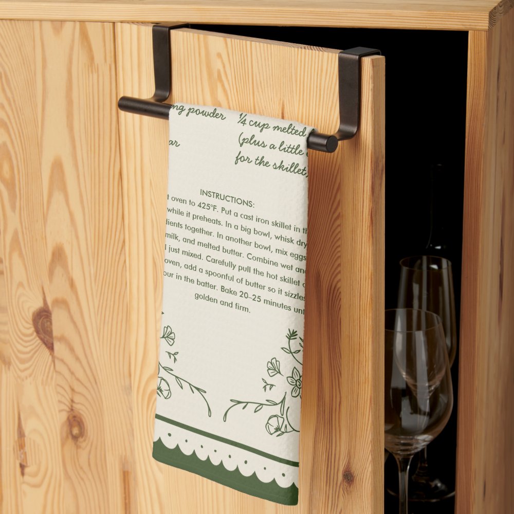 Custom Family Recipe Kitchen Towel Keepsake