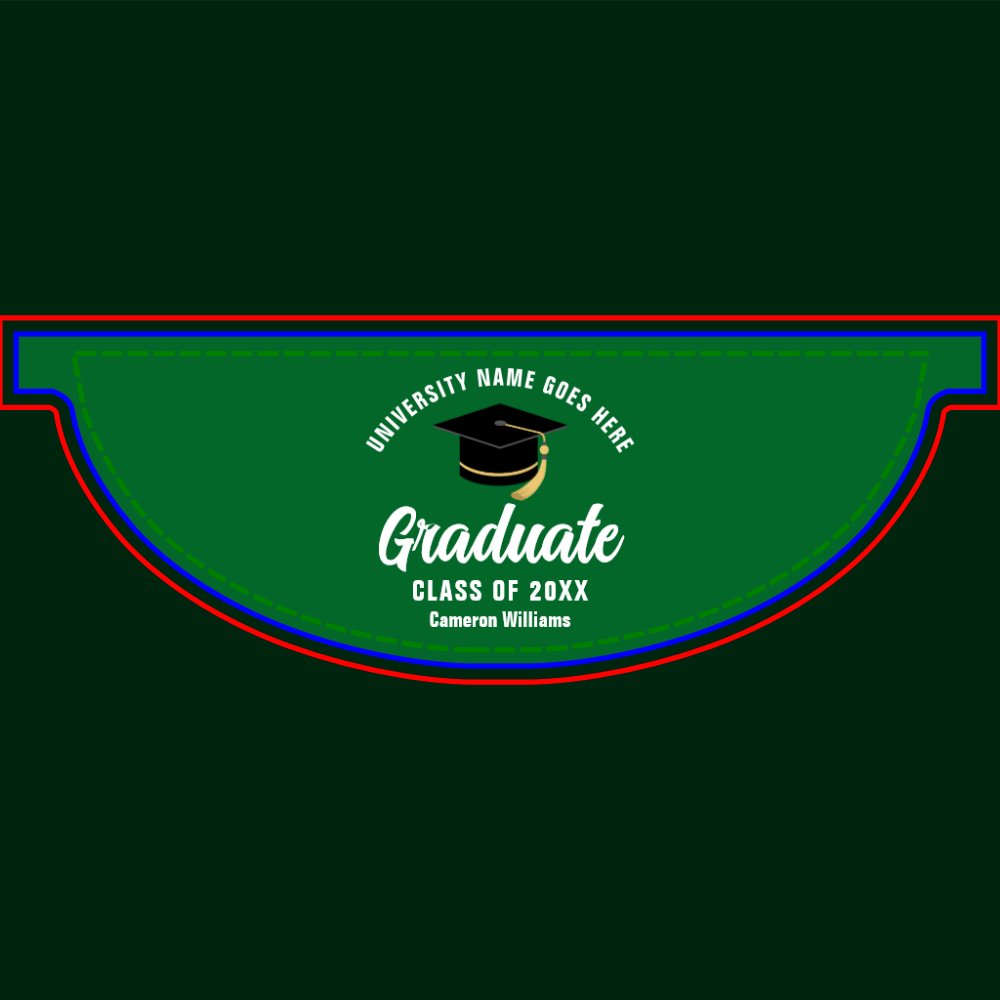 Green Graduate Customizable 2025 Graduation Fanny Pack
