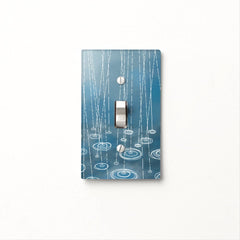 Another Rainy Day Weather Painting Light Switch Cover