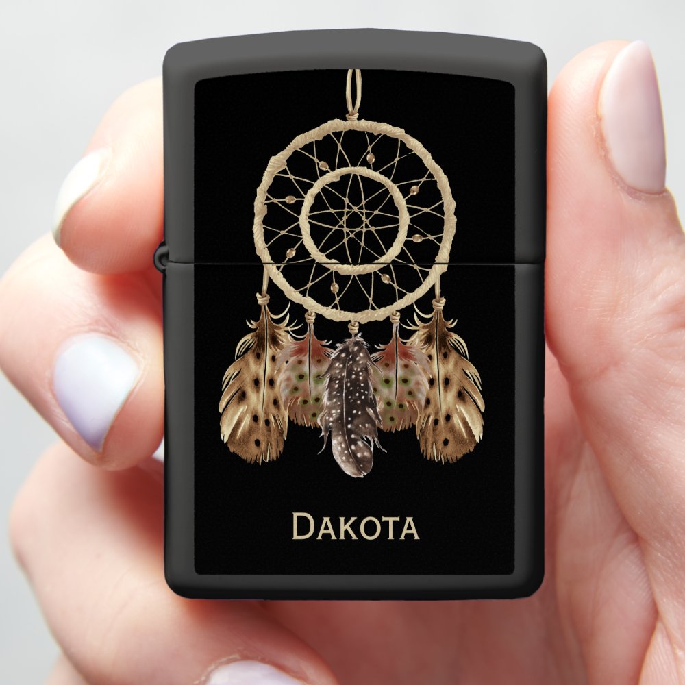 Dream Catcher Boho Style with Your Name Zippo Lighter