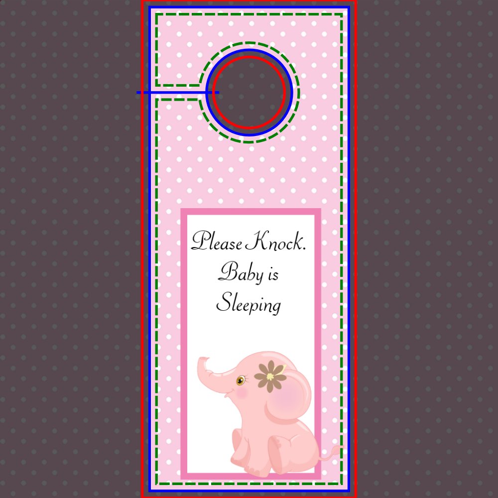 Do Not Disturb Baby Sleeping Door Hanger Sign
