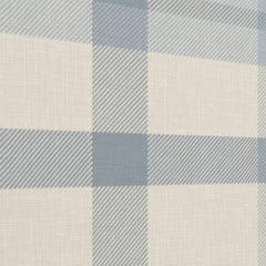 Masculine Muted Blue Plaid w/ Linen Texture Wallpaper