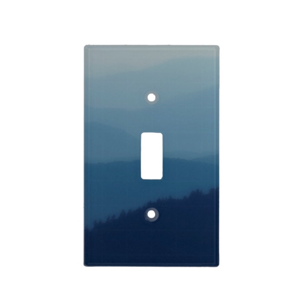 Blue Layers Light Switch Cover