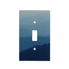 Blue Layers Light Switch Cover