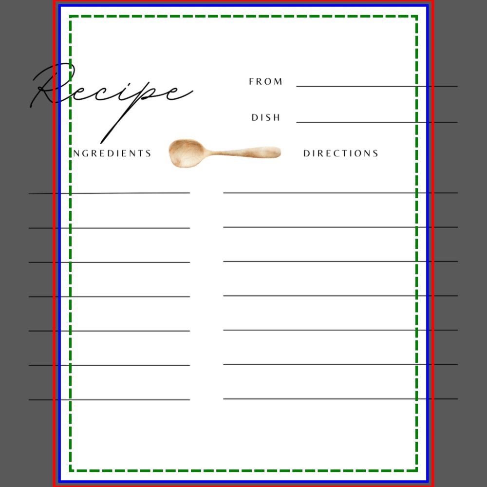 Stock the Kitchen Bridal Shower Recipe Card