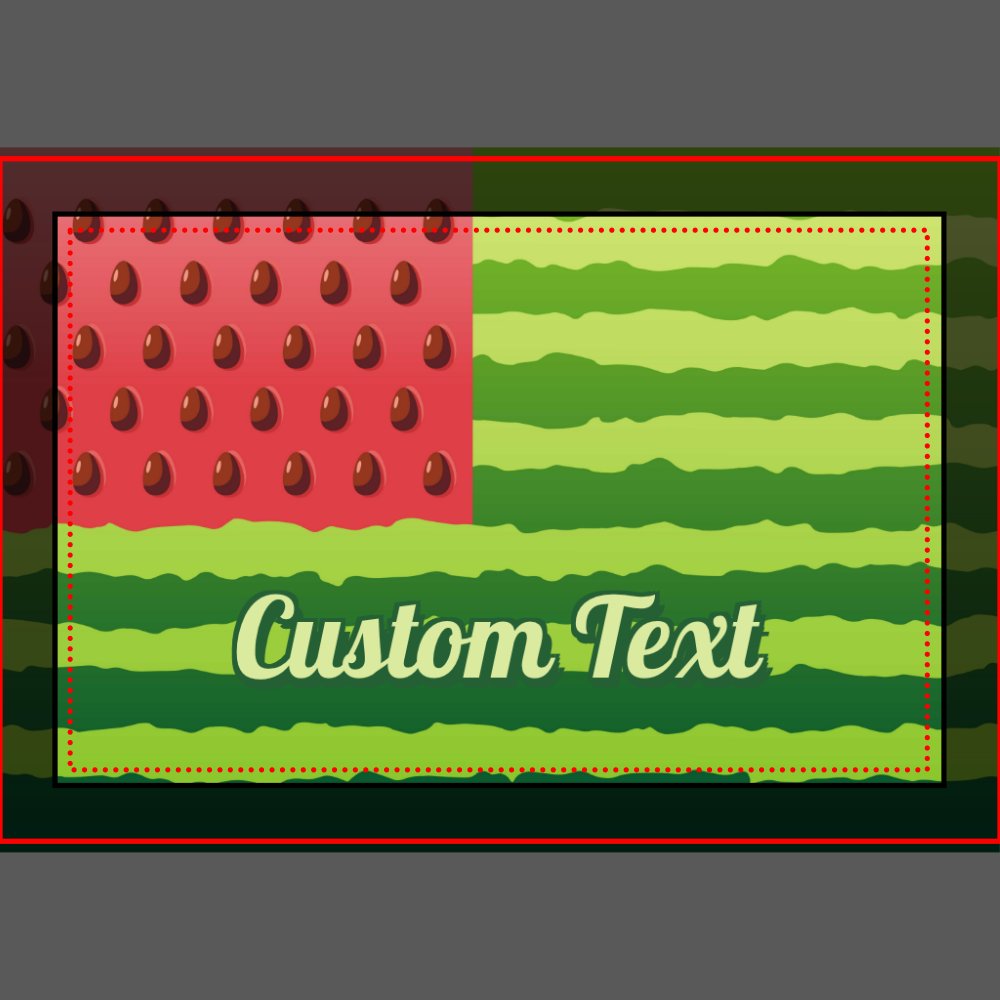 Watermelon Flag Pet Bed