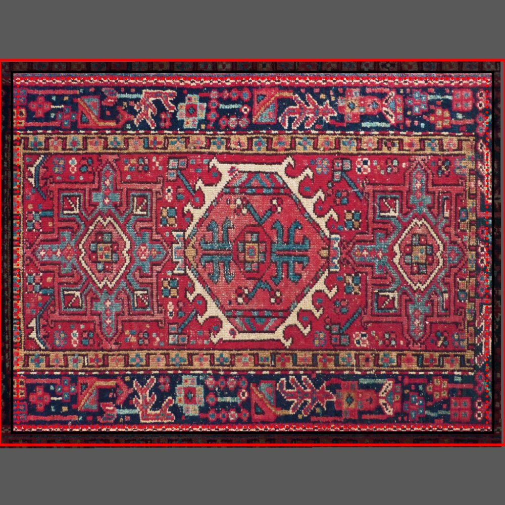 Elegant Oriental Antique Persian Rug Pet Bed
