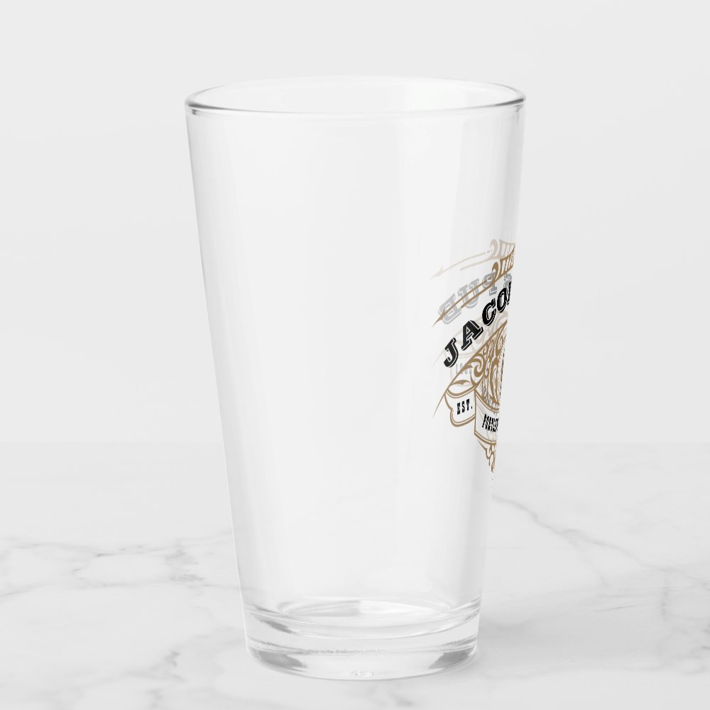 Personalized Brewing Pub Beer Glass