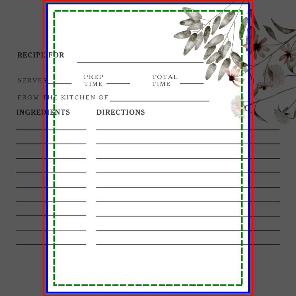 Wildflower Bridal Shower Recipe Card