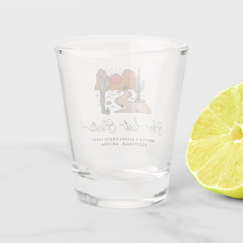 Bachelorette Weekend Party Fiesta Personalized Shot Glass