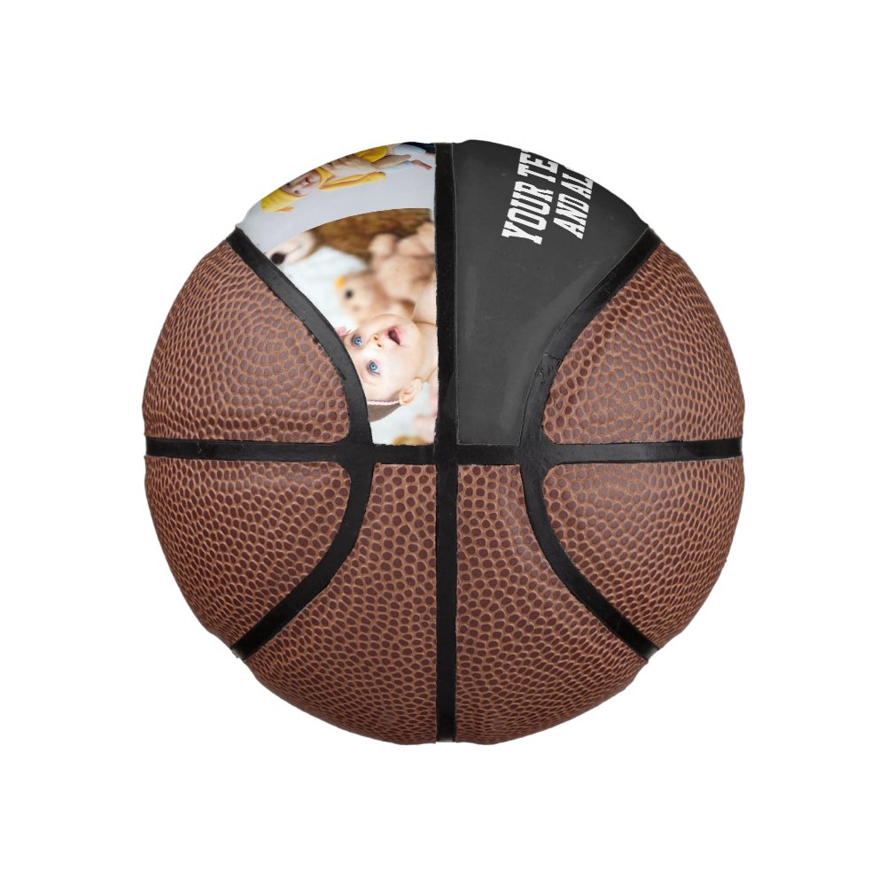 Custom Personalized Photo and Text Mini Basketball