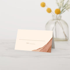Terracotta Ombre | Minimalist Boho Wedding Place  Card