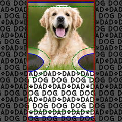 Retro DOG DAD Personalized Pattern Pet Photo Crew Socks