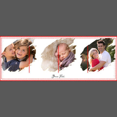 Create Custom Personalized 3 Photo Text Monogram Beverage Pitcher