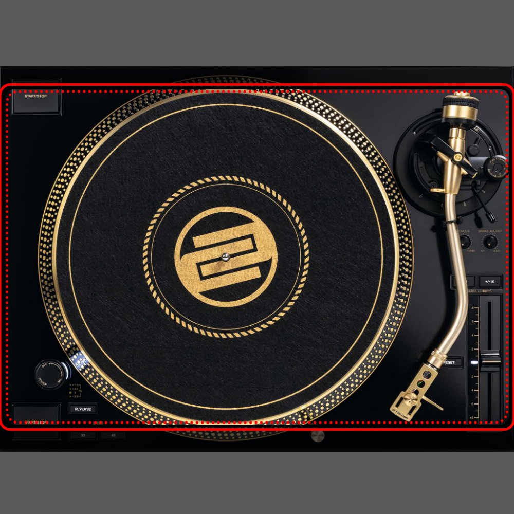 DJ Turntable paper placemat