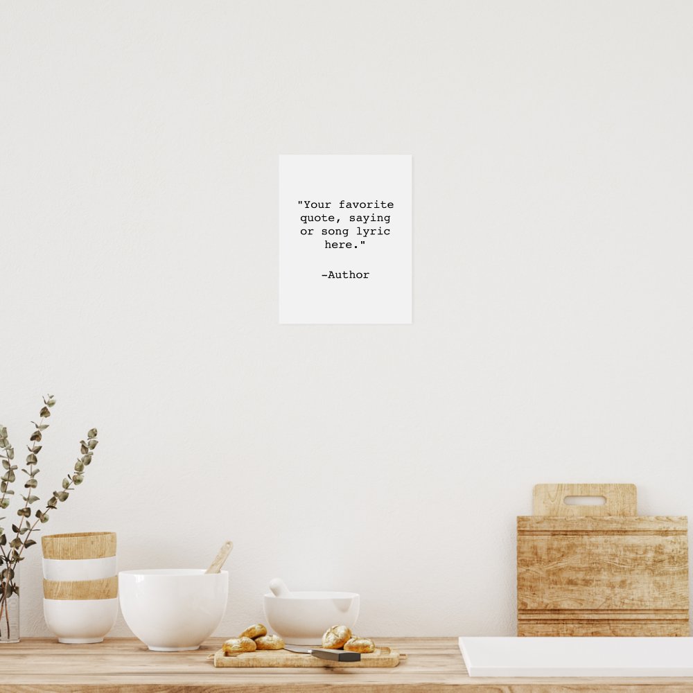 Create Your Own Quote Poster