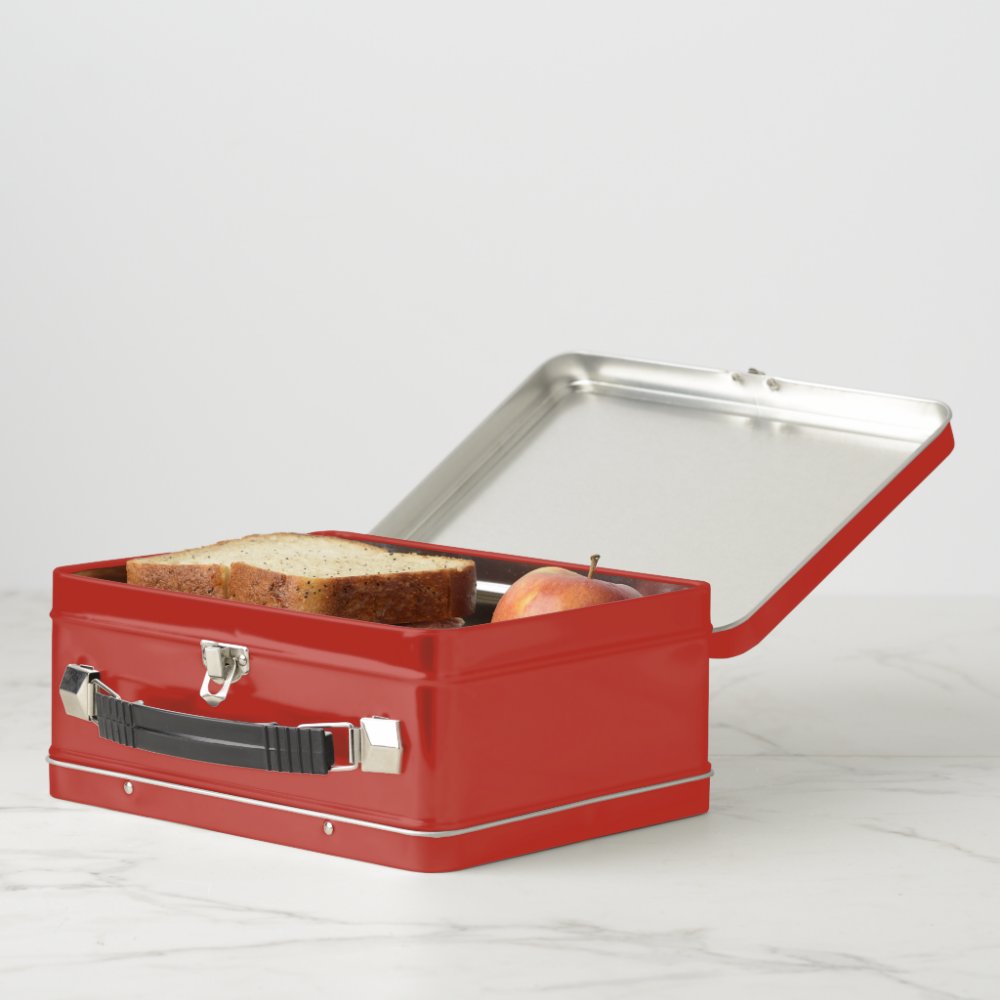 Fire Truck Kids Name Metal Lunch Box
