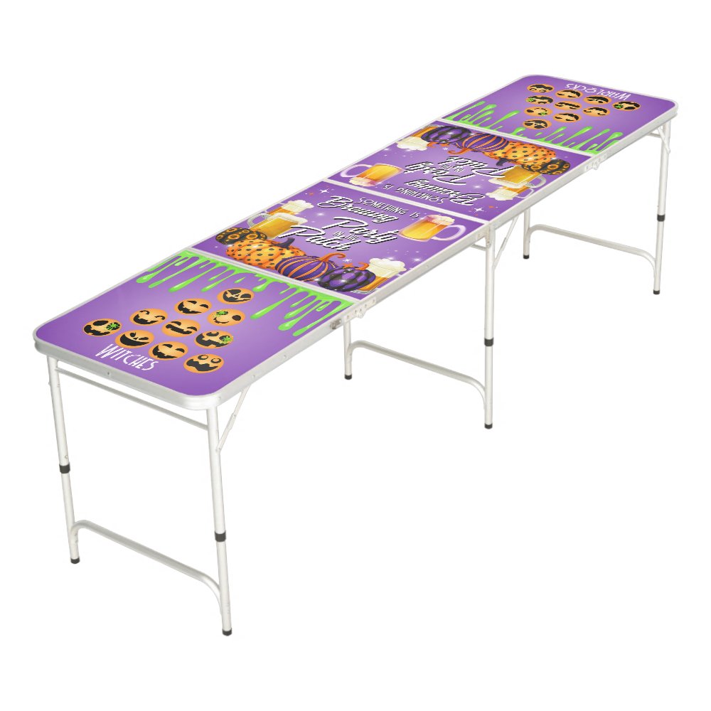 Party in the Patch Halloween Beer Pong Table