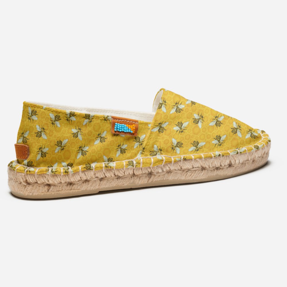 Honeybees Honeycomb Hive Bumble Bee Pattern Espadrilles