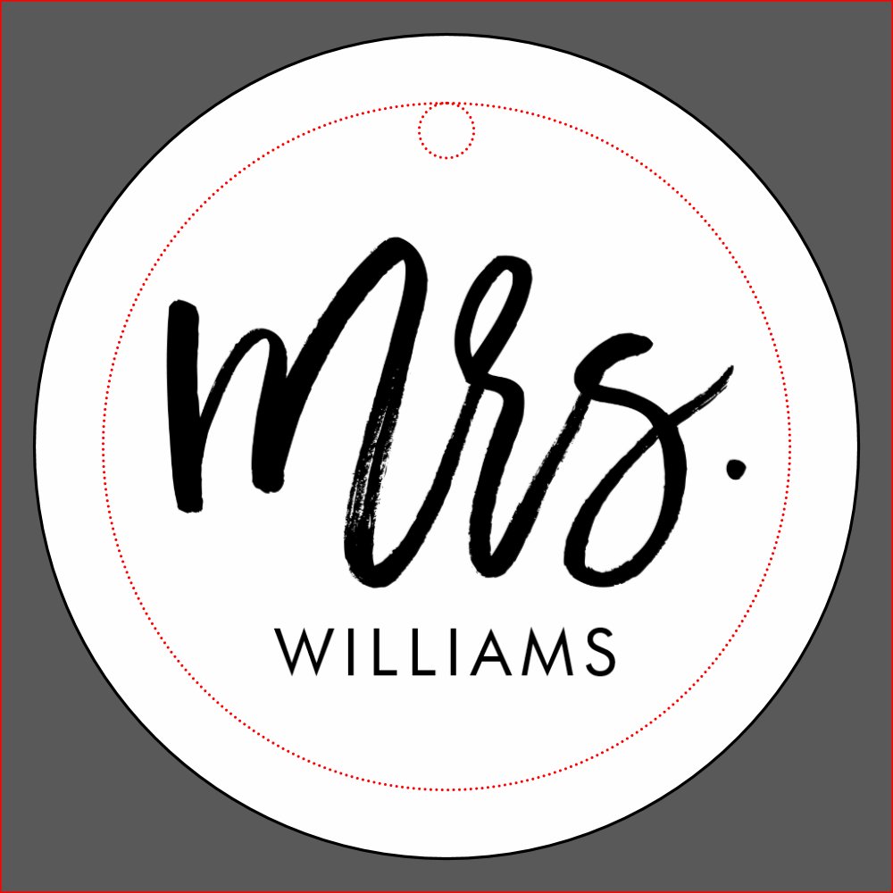 Stylish Script "Future Mrs" Personalized Wine Charm